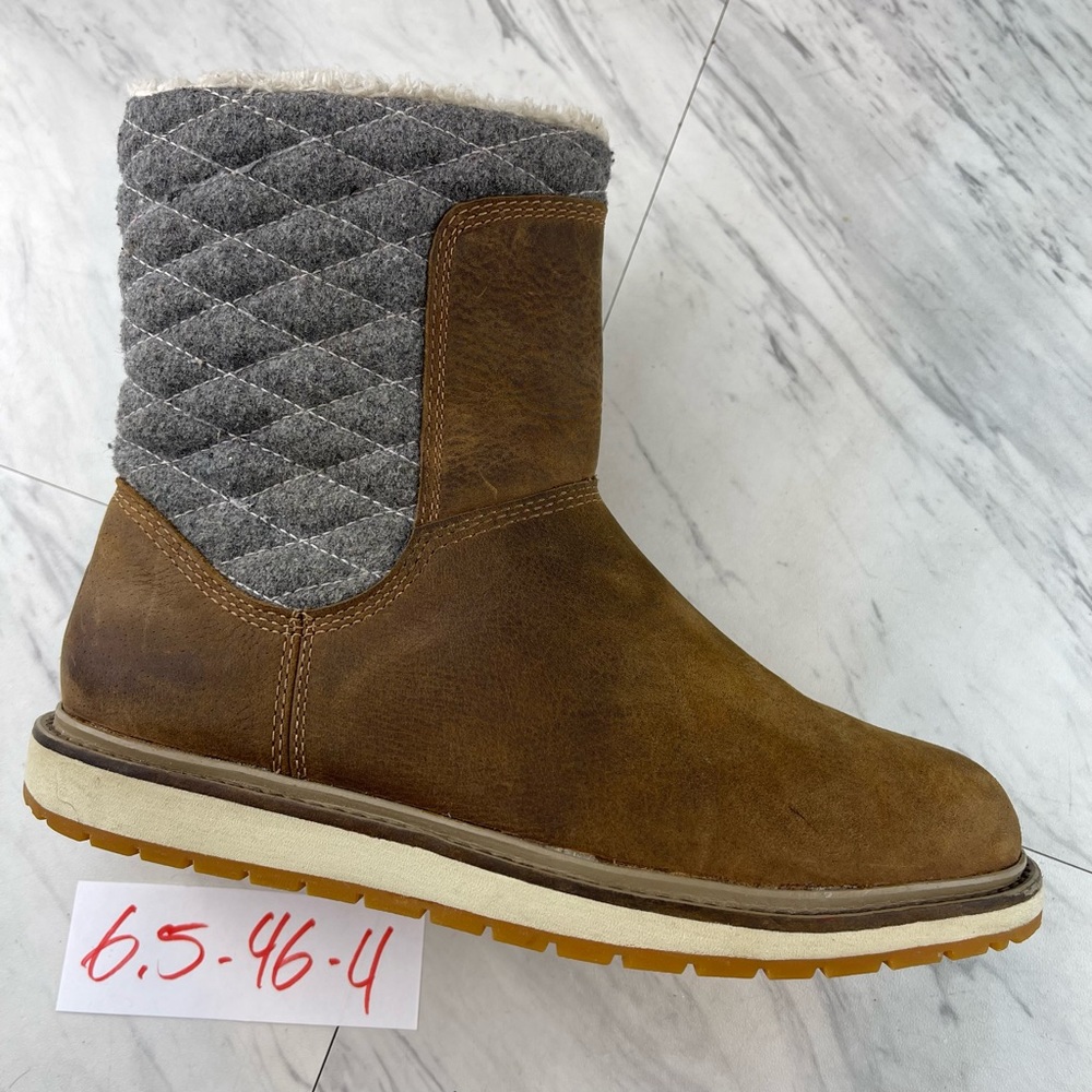 Helly Hansen Seraphina Leather Waterproof Boots Ankle Side Zip Size 6.5
